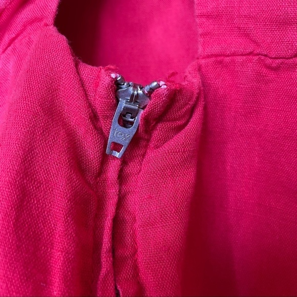 21. Zara Linen Cotton Blend Red Mini Dress - Picture 6 of 6